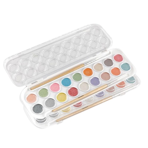 18 warna Cat Air Metalik Set Cat Air Perjalanan Sempurna