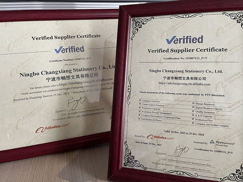Changxiang memperoleh sijil Jinpin Chengqi